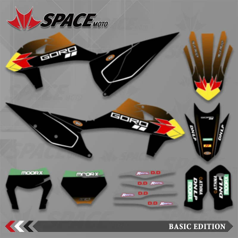 SPACE New Motorcycle Team Graphic Decals Stickers For KTM EXC EXCF XC XCF 2020 - 2023 SX SXF 2019-2022 125 200 250 300 350