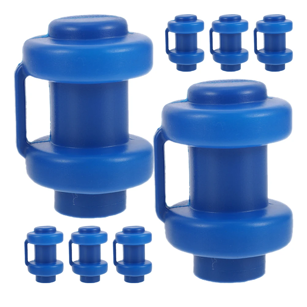

8 Pcs Pipe Cap Railing Top Cover Plastic Rod Caps Trampoline Replacement Parts Wear Resistant Small Tube Parts Replacement