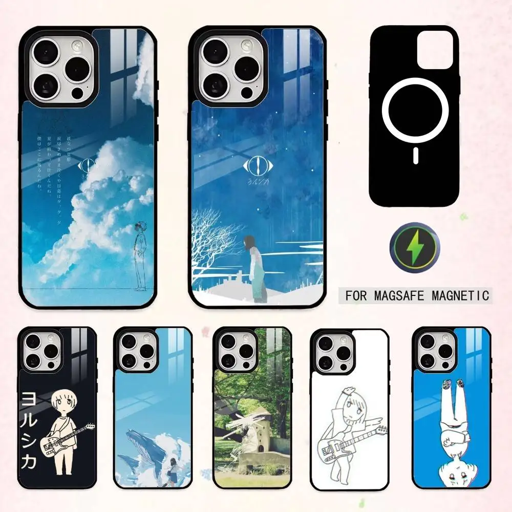 

M-MUSIC Y-YorushikaS ART Phone Case For iPhone17,16,15,14,13,12,11 Plus,Pro Max Magnetic For Magsafe Wireless Charging