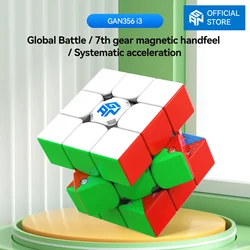 Cubo magnético inteligente GAN 356 i3 Stickerless 3x3 con aplicación cubestación, seguimiento inteligente y sincronización, juguete rompecabezas Gan (sin Robot)