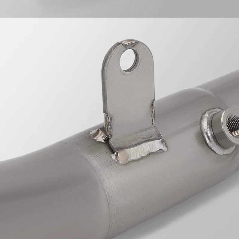 Hot Sale Modification ZX-6R Titanium Alloy Middle Section Non-destructive Installation General Motorcycle Exhaust Pipe！