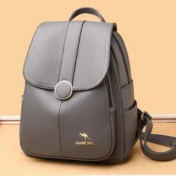 Women Large Capacity Backpack Purses High Quality Leather Female Vintage Bag School Bags Travel Bagpack Ladies Bookbag Rucksack