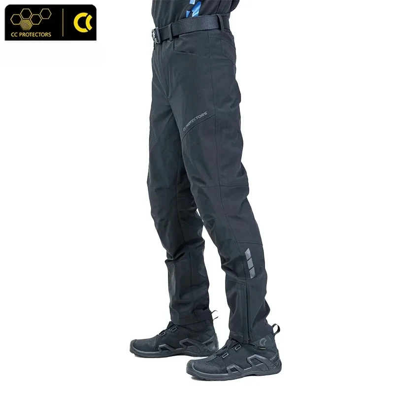 CC Motorcycle Riding Pants for Men Women Warm Windproof Fleecing Pants with CE Built-in Protective Motorcycle Winter Equipment