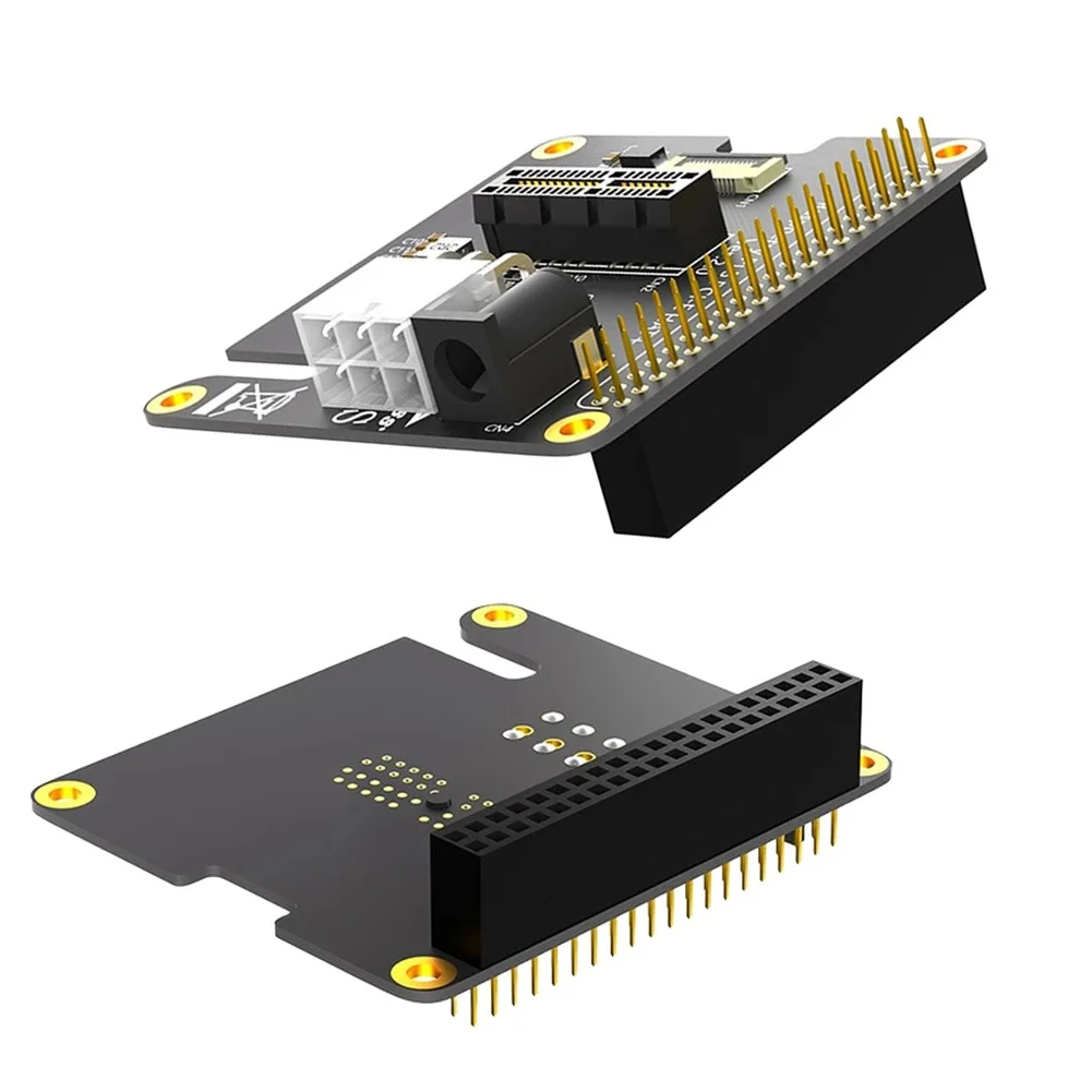 For Raspberry Pi 5 For PCIe Expansion Adapter FFC to For PCIe x1 Slot Board with 40Pin GPIO Header and Mounting Kit