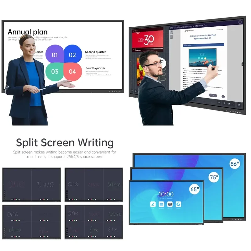 Digital Smart Whiteboard Teaching All In One Pc Interactive Flat Panel Interactive Touch Screen Lcd Smart Board