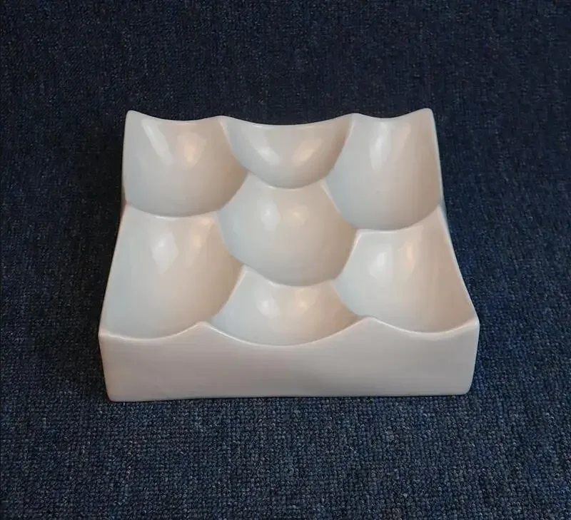 

Honeycomb shape hotel restaurant insulation plate white ceramic tableware Nordic home kitchen dinner snack