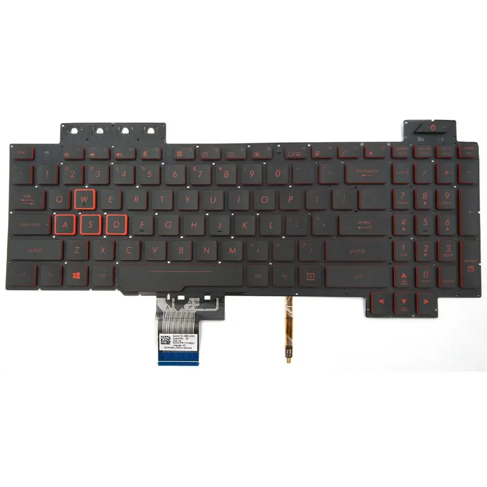 New Laptop Keyboard For Asus TUF Gaming FX504GE-US52 FX504GM FX504GM-ES74 FX504GM-WH51 FX505 FX505GD FX505GD-WH71 US Backlit