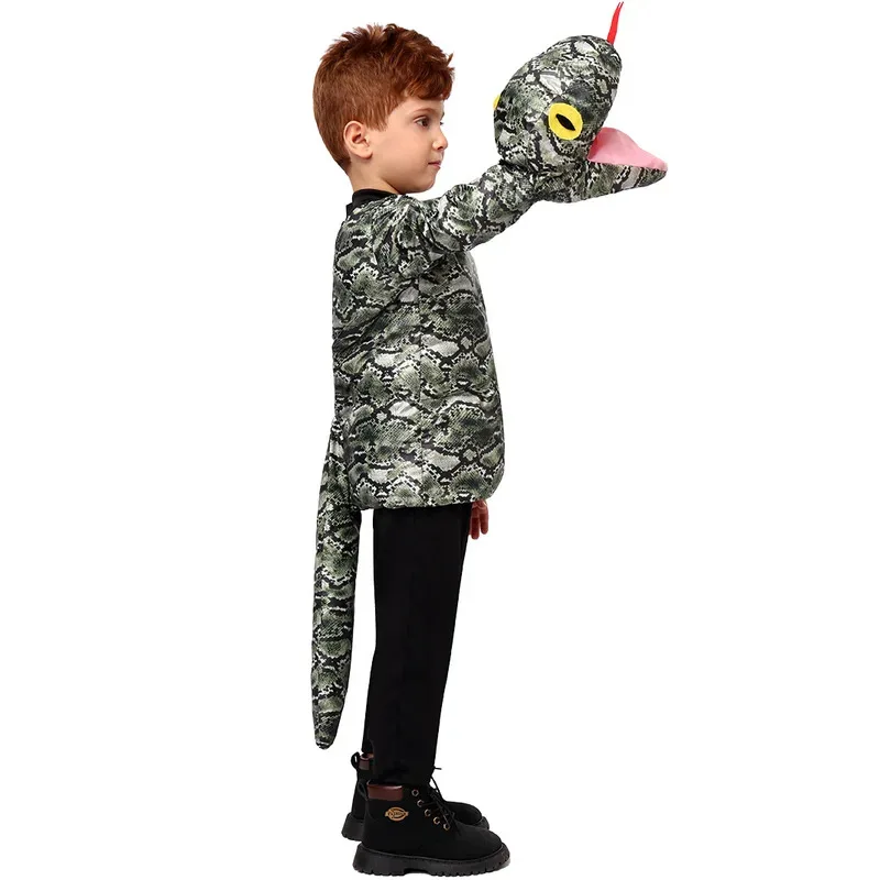 

Kids New Halloween Snake Cosplay Costume Kindergarten Animal Role Playing Costume Boys' Carnival Party Cosplay Costume