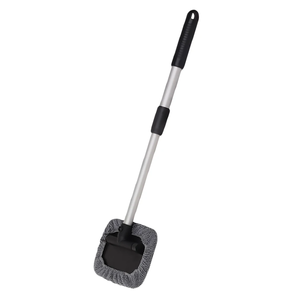 

Brush Telescopic Window Mop Durable Material Ergonomic Handle Easy Use Microfiber Cloth Replaceable Car Window Glass