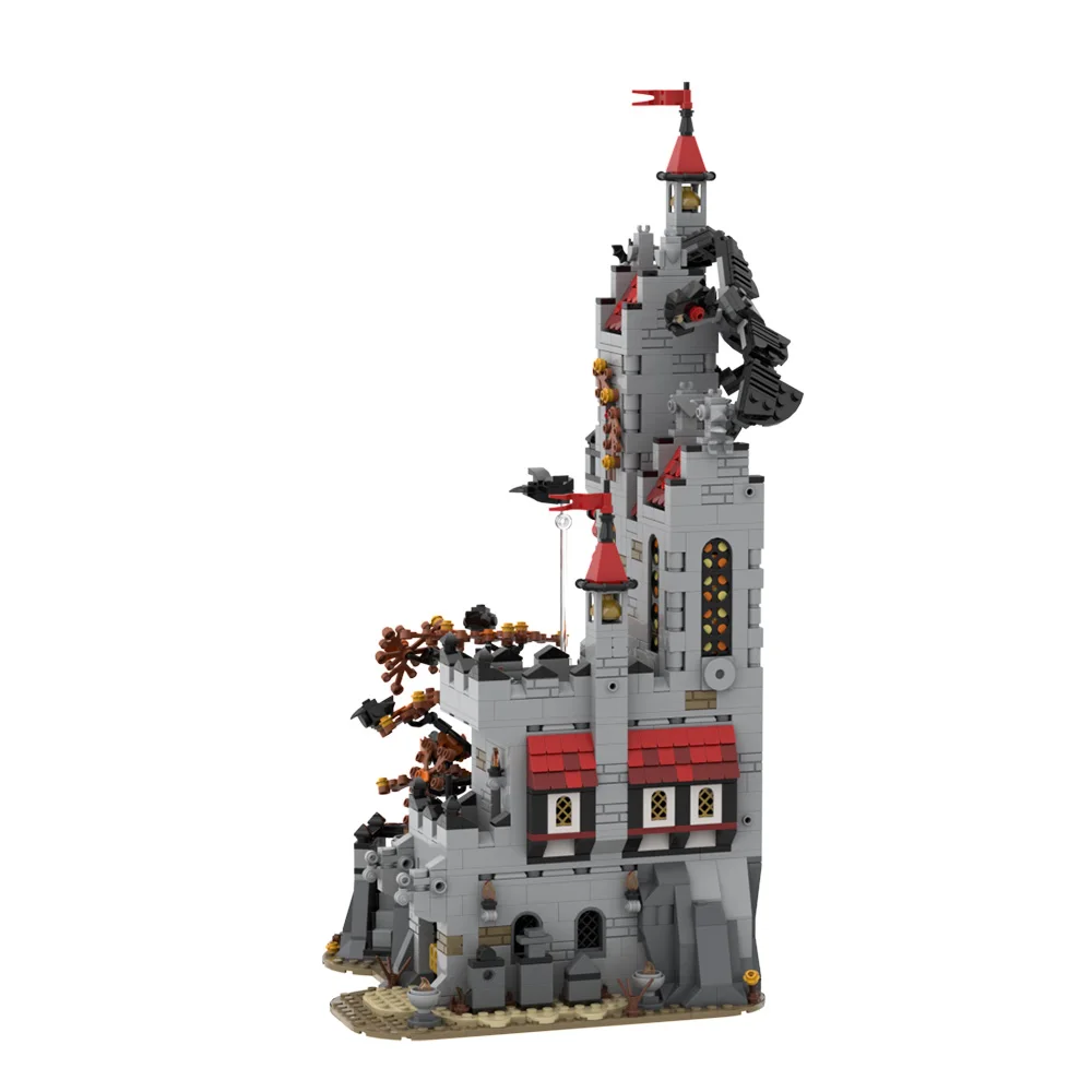 

MOC Fright Knights Basil's Manor Building Blocks Model Medieval Fright Knights Architecture Bricks Assembly Toys Kids DIY Gifts
