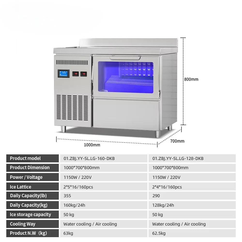 Máquina de fazer gelo comercial automática em forma de lua para venda