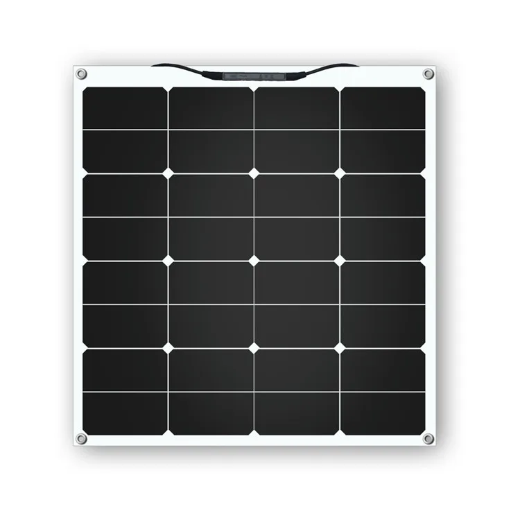 Solar Semi-Flexible High Efficiency Solar Panel 50W For 12V Battery RV Car flexible solar panel technology