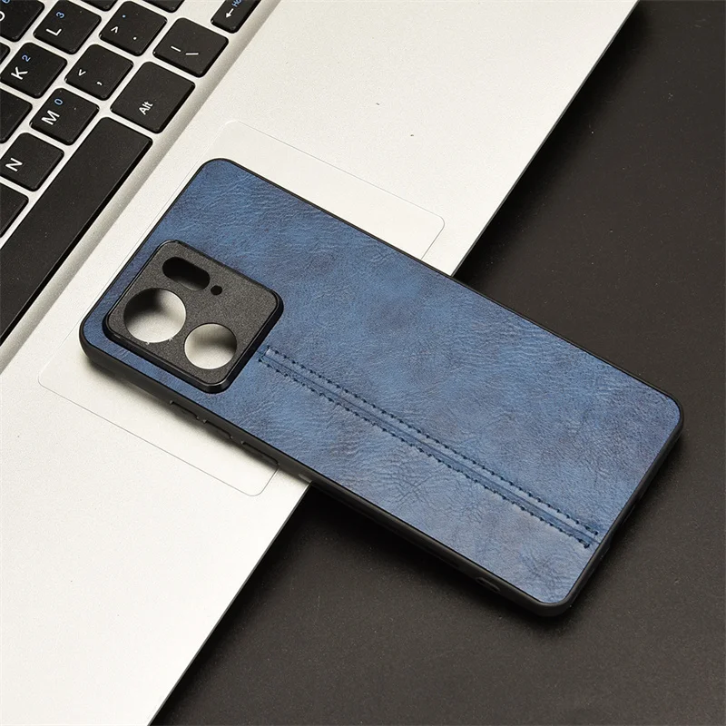 For Motorola Edge 40 Case Suture Soft Edge PU Leather Hard Phone Cover For Motorola Moto Edge 40 Edge40 Case