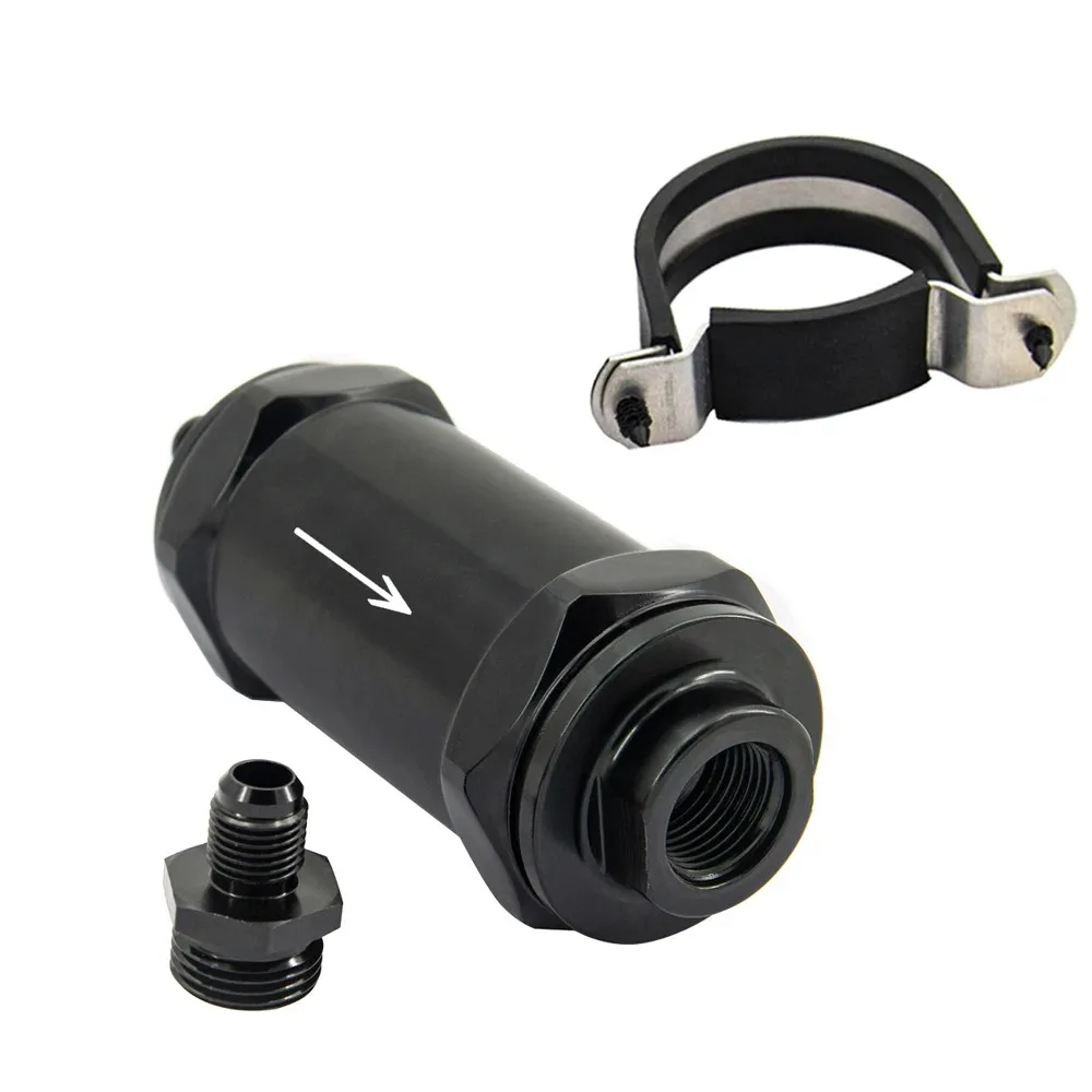 

AN6 / AN8 / AN10 Inline Fuel Filter E85 Ethanol With 100 Micron Stainless steel element