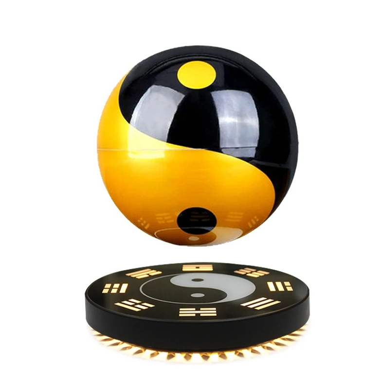 6-inch Magnetic Levitation Tai Chi Ball Moves, Opens for Business, Creative Craftsmanship, Gift and Decoration Design