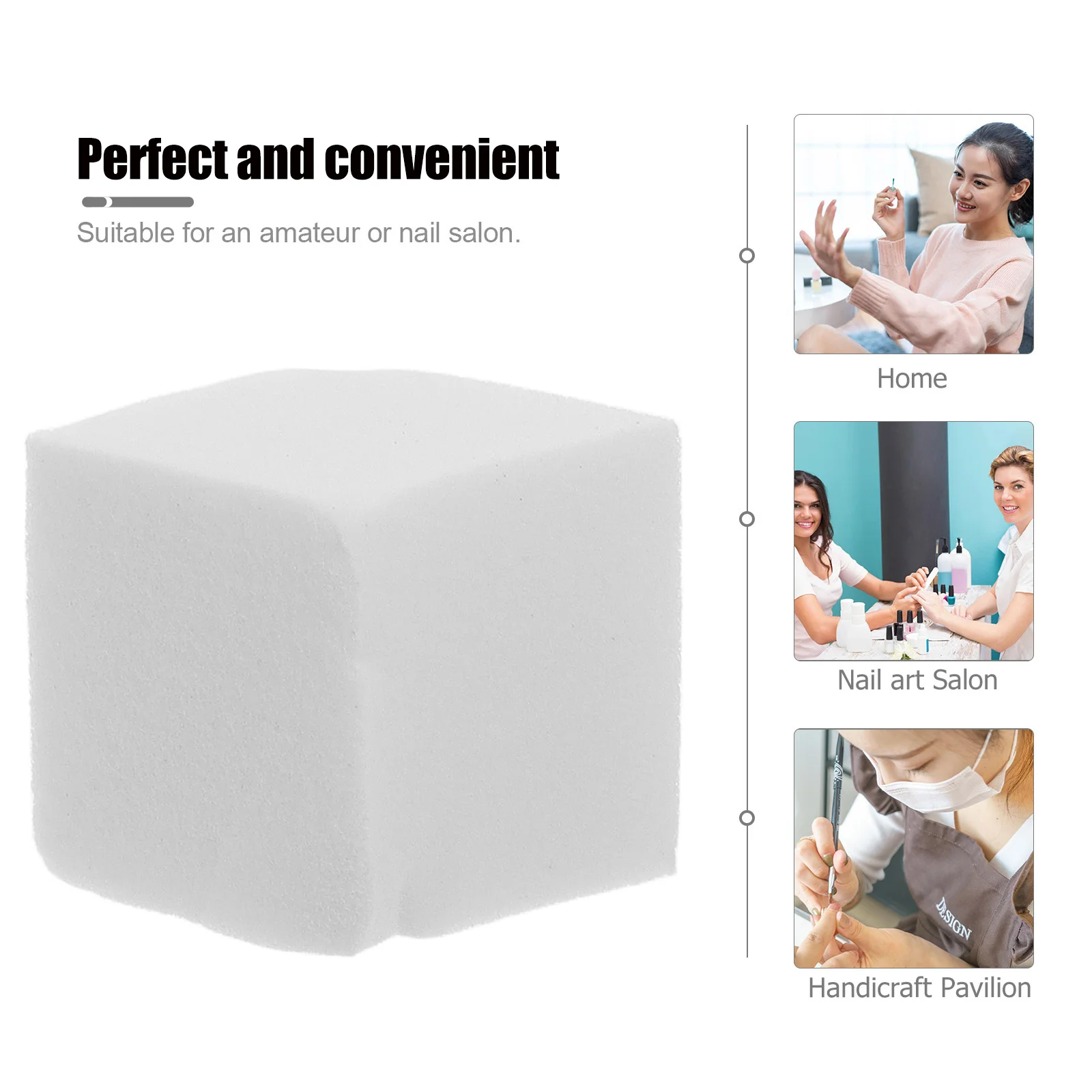 Mini blocs d'éponges pour Nail Art, 50 pièces, petits blocs de manucure carrés, mélange dégradé, multi-faces, antiadhésifs, pour vernis à ongles, maquillage