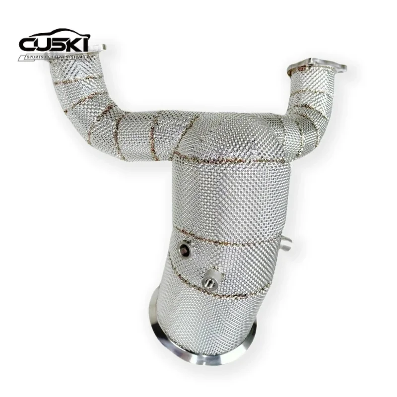 

Каталитический нейтрализатор выхлопных газов из нержавеющей стали, подходящий для Audi S4 S5 B9 3.0T, аксессуары для модификации выхлопных газов автомобиля