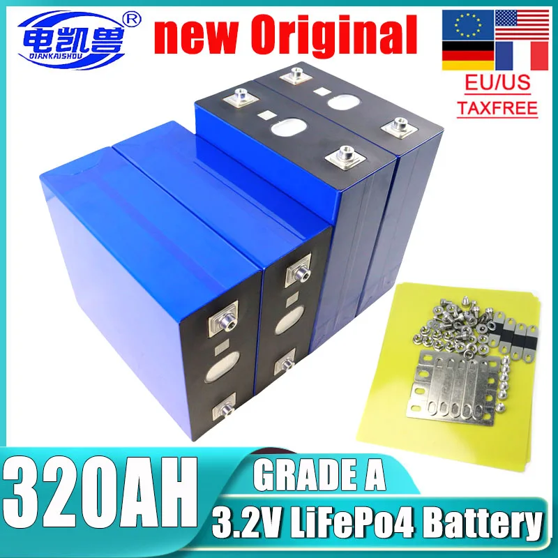 

16PCS 3.2V 320AH 280AH 230AH 105AH Lifepo4 battery A-grade DIY 48V rechargeable lithium iron phosphate battery Golf cart boat