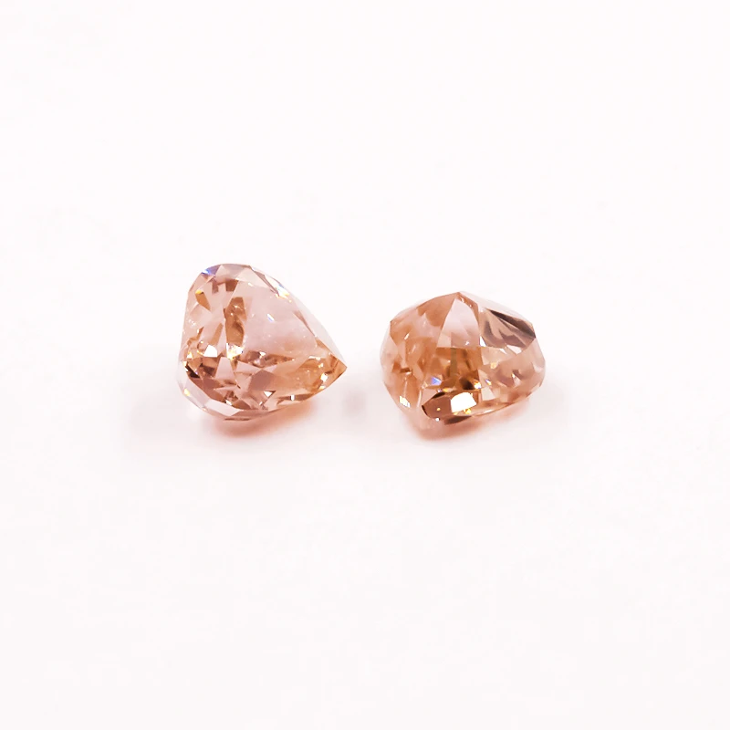 5x5mm Herz Zerkleinerte Eis-Schliff Lose CZ-Steine 5A Verschiedene Farben Kubisches Zirkonium Synthetische Edelsteine für Schmuck – Detail 10