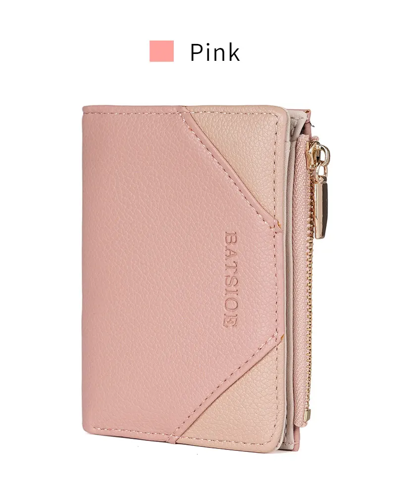 محفظة بسحاب جانبي عصري، حامل بطاقات طازج، نمط جامعي، ثنائي الطي، عصري، ملون، بسيط، محفظة نسائية، ht · #2