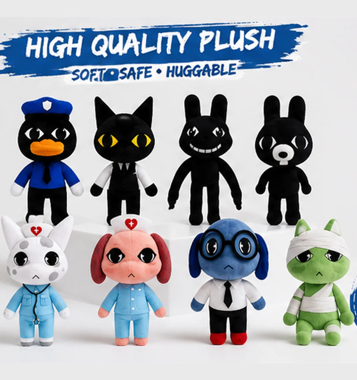 2026 Hot Sale Animal Hospital Plush Toy Cute Doctor Vet Plushie Soft Stuffed Animal Doll Role Play Gift for Kids