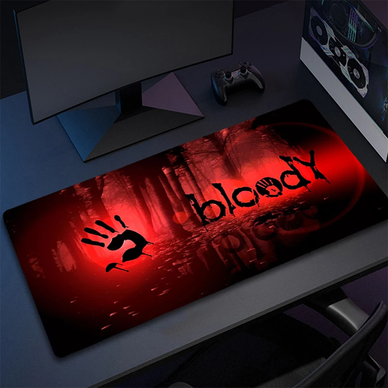 

Bloody Mouse Pad Gamer Accessories Computer MousePads Deskmats Carpet Anti-slip Laptop Soft Mice Pad Mouse Mat Anime Mausepad