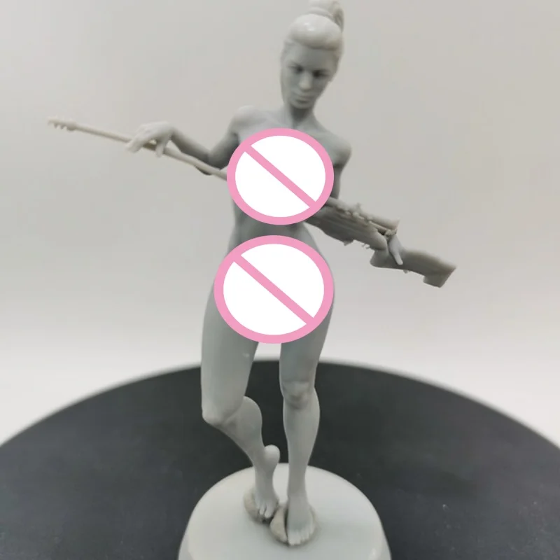 

1/24 Scale Resin Figure sexy Sniper Girl Nsfw Assembled Model Kit Statue Unassembled and Unpainted 3D printing toy