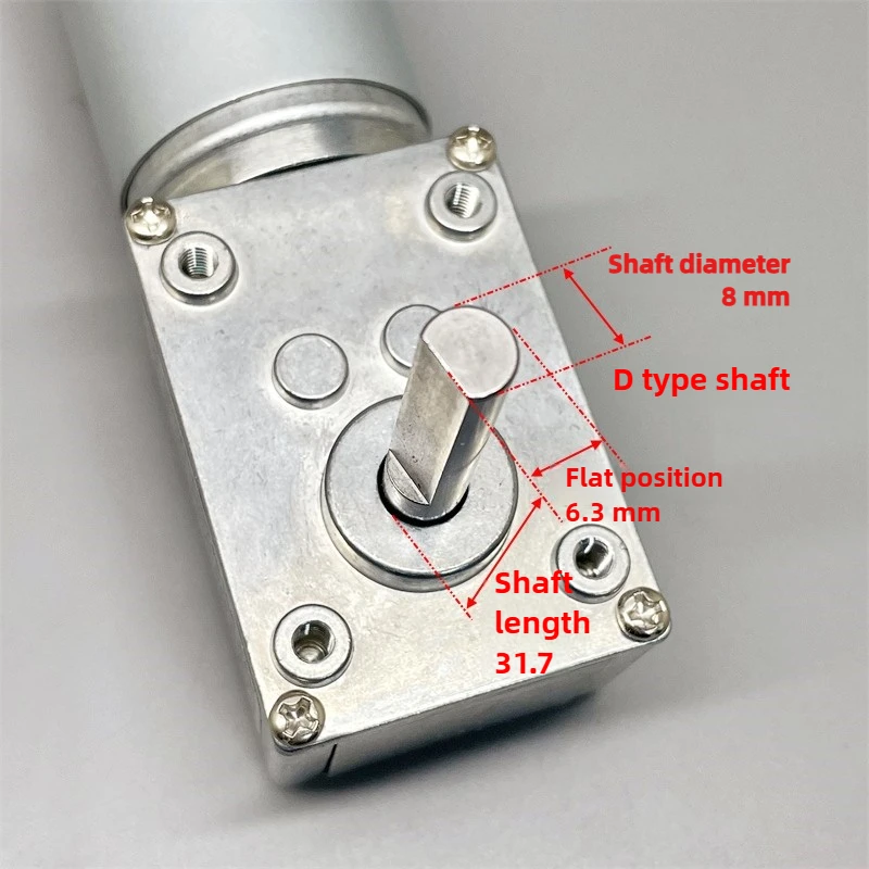 555 DC 24V  150 rpm Turbo Deceleration Motor - High Torque, Self-Locking, Forward/Reverse Rotation, Speed Regulation