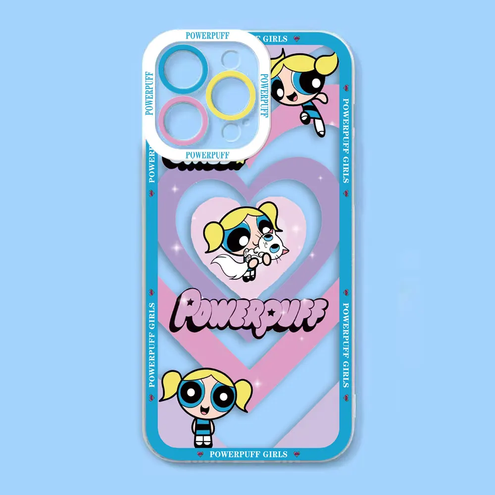 

Lovely P-Powerpuff Girls Custom Photo Clear Phone Case For Redmi K40 13C 13 12 12C 10 10C 10A 9 9C 9T 9A 8 7 A1 A2 A3 A5 Case