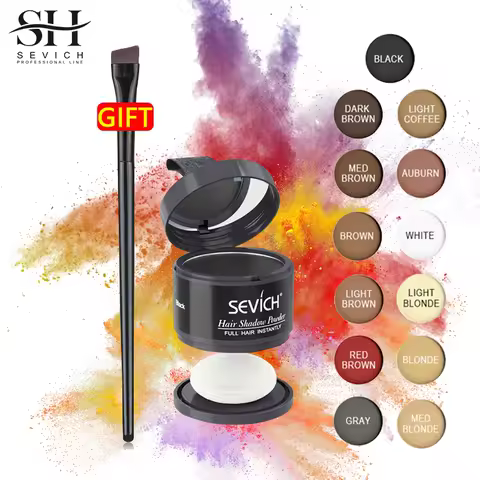 SEVICH Hairline Powder Black Blonde Root Cover Up Hairline Powder Hair Fluffy Shadow Powder Makeup Repair Fill Shadow Thinning