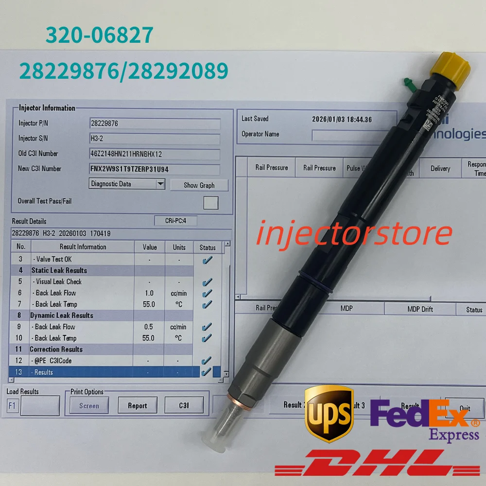 

320-06827 New Diesel Fuel Injector 28229876 28292089 for J/C-B 32006827