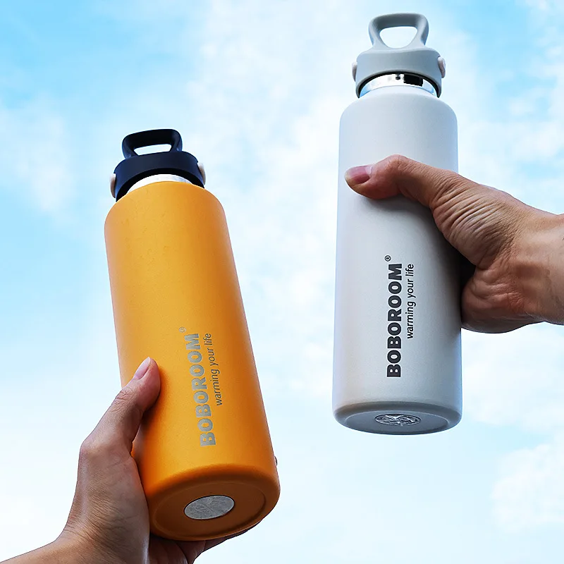 600ml Thermoses Stainless Steel Thermos Insulated Tumbler with No Screw Lid Thermo Bottle Vacuum Flask Car cup sport bottle