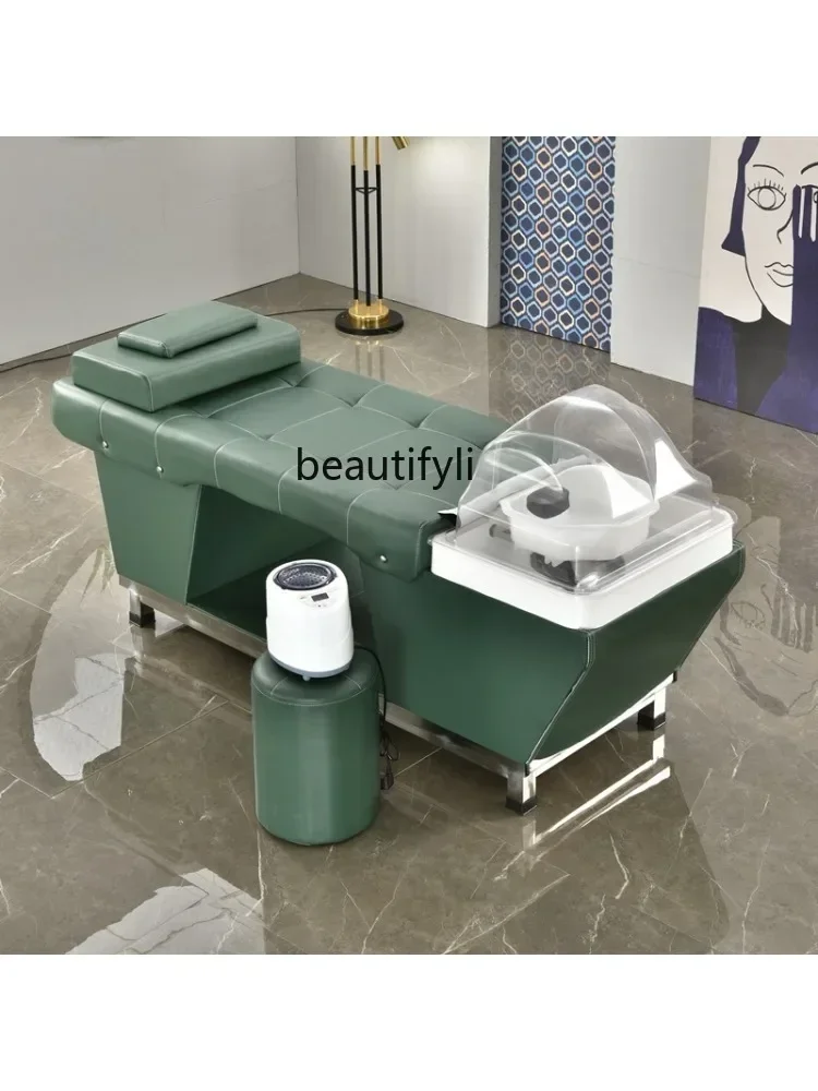 

ss7486 Head Therapy Shampoo Chair Barber Shop Beauty Salon Massage Belt Fumigation Lying Completely Ear Cleaning Water Circulati