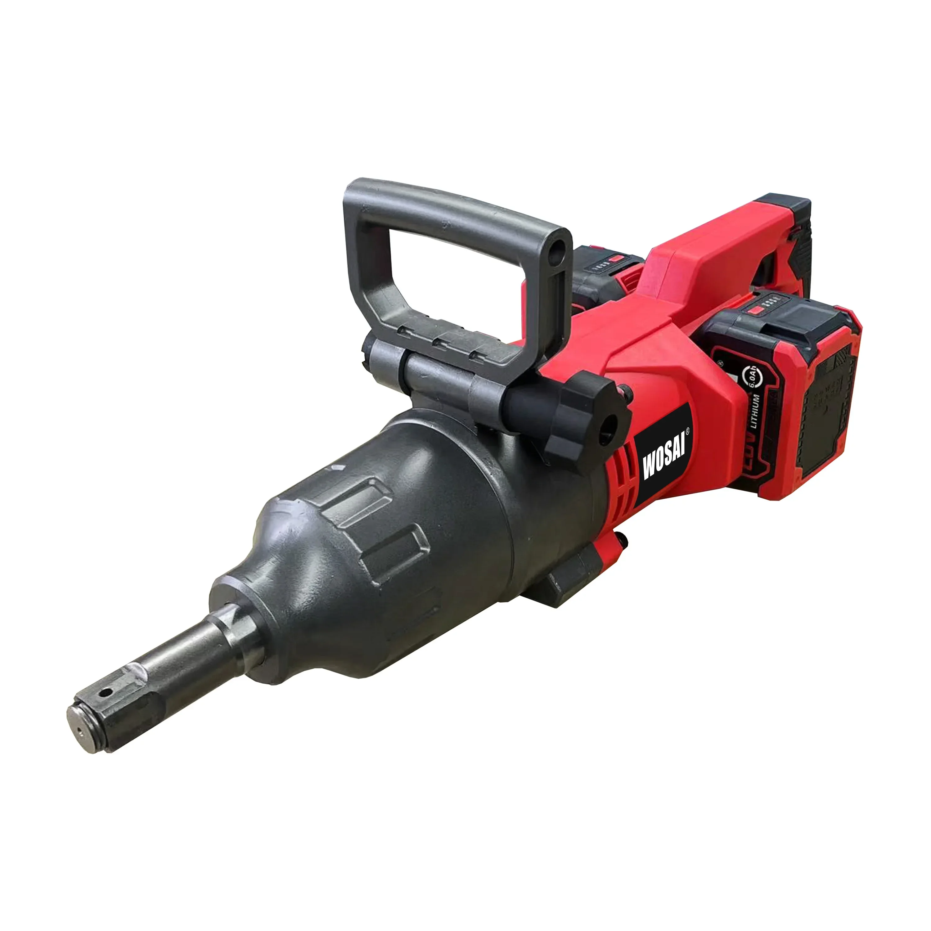 

1-inch Battery Impact Wrench High-strength Black Red High Torque 3100nm Heavy-duty Cordless Brushless Motor