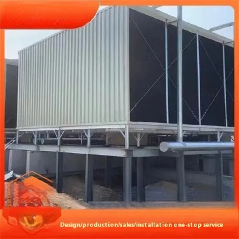 High Temperature Tower Square All Steel Cross Flow Fiberglass Cooling Tower Cooling Tower Data Center Water Cooling
