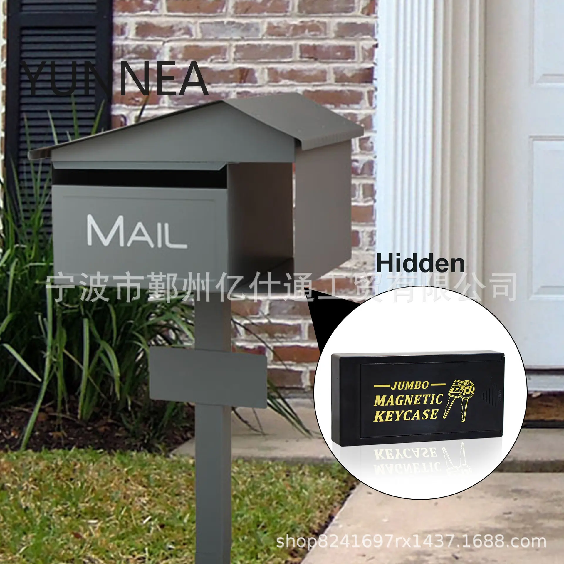 Single Magnetic Key Box Storage Box, Iron Absorber Can Be Sucked and Multiple Places Can Hide Magnet Key Box