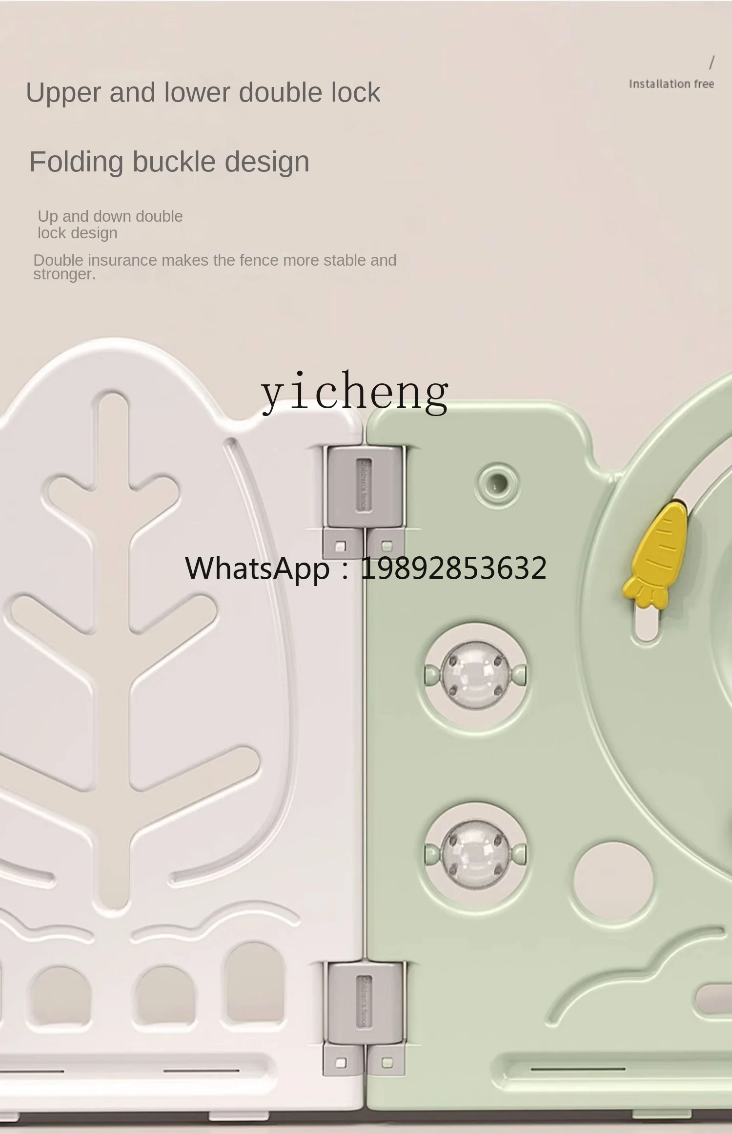 ZZ Детский складной игровой парковый забор без установки, защита детей, детская комната