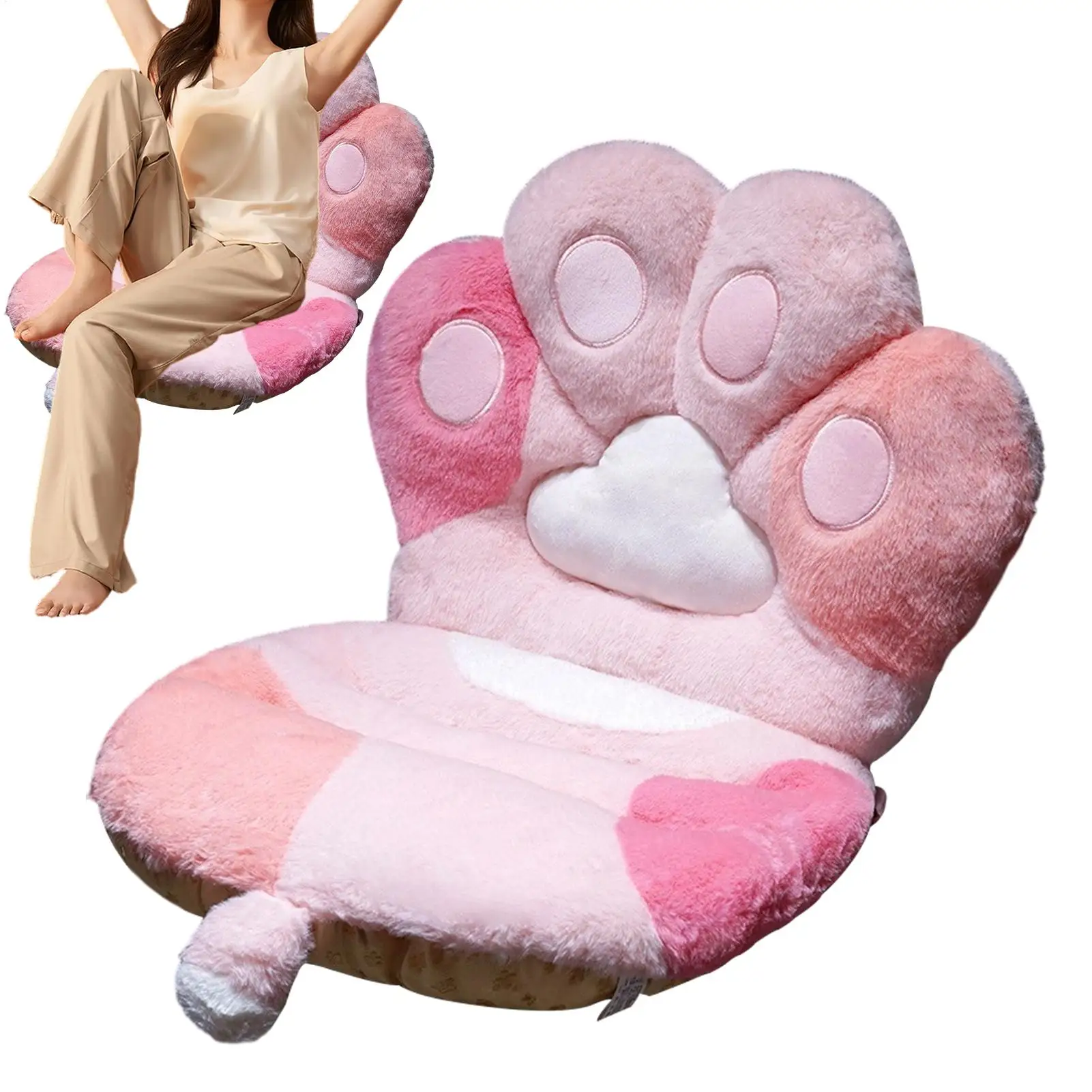 

Подушка для компьютерного стула, плюшевая милая большая подушка для домашнего декора, подушка для офисного стула для офиса, спальни, путешествий, инвалидной коляски, грузовика, стадиона