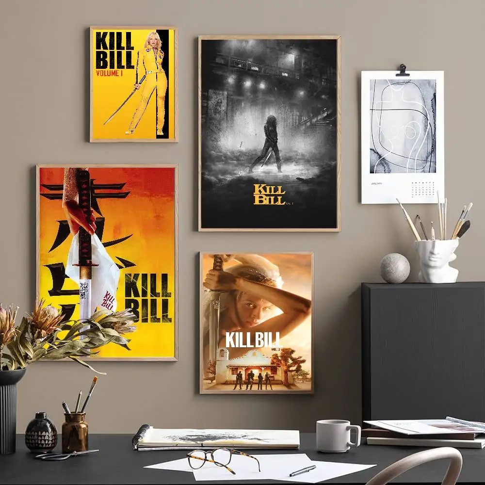 Movie Kill Bill Volume DIY Sticky Poster Whitepaper Prints Posters Artwork Nordic Home Decor
