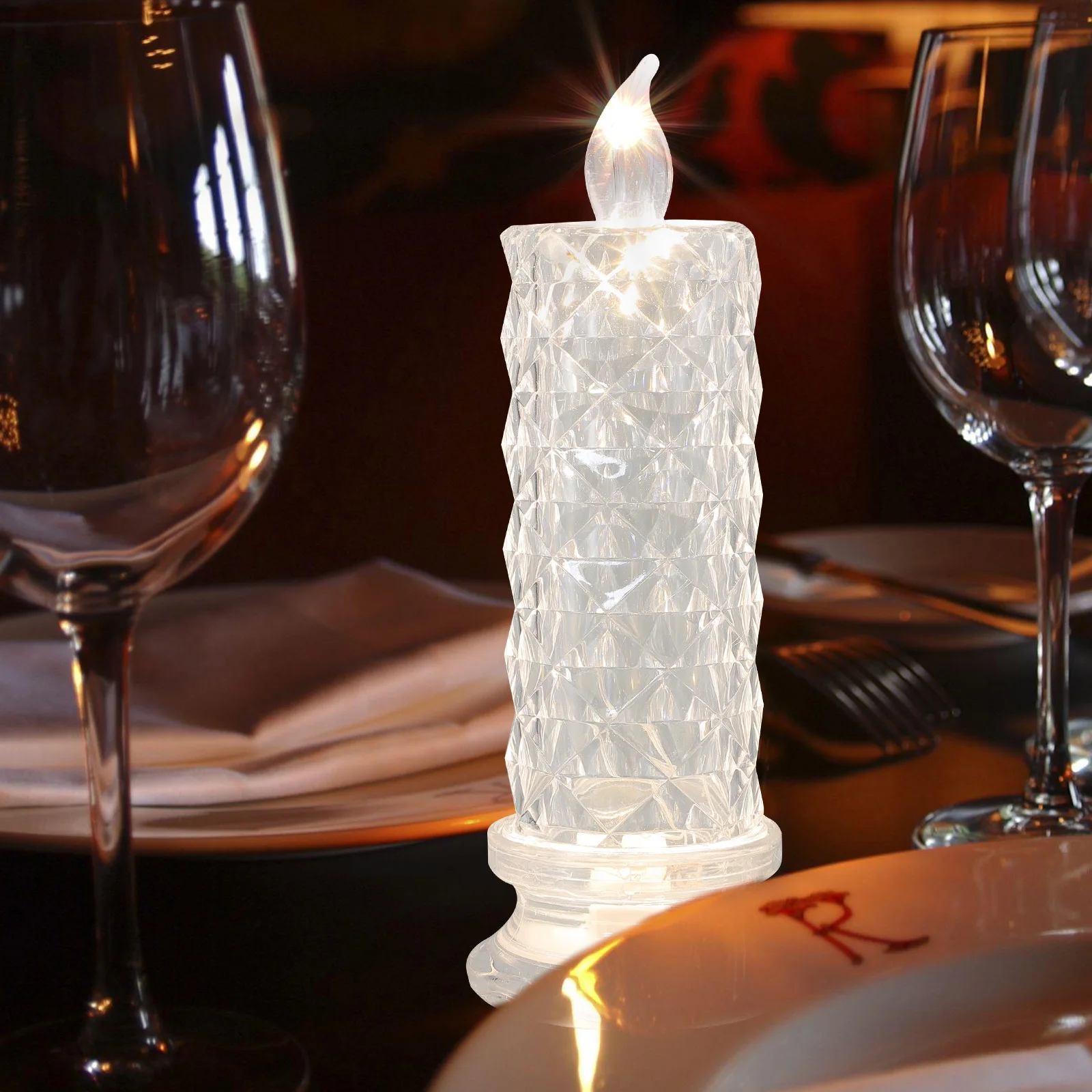 Realistisches flammenloses Rosen-Design, Brechung, LED-Licht, sicher, sauber, für Zuhause, Party, Dekoration, Geschenk, künstliche LED-Lampe