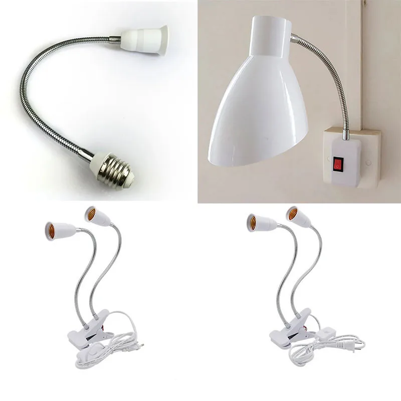 Gooseneck Hose 30cm Metal Soft Tube M10*1 Lighting accessories Snake hollow Tube For Table&Wall Lamp