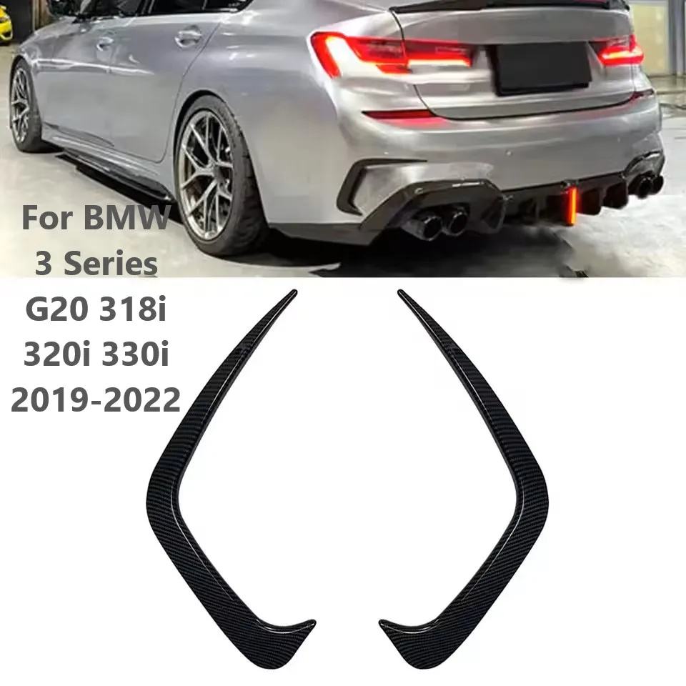 

Car Rear Wind Knife For BMW 3 Series G20 318i 320i 330i 2019-2022 Air Vent Bumper Splitter Spoiler Exterior Car Accessories