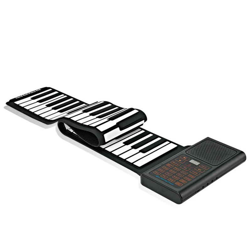 

61-Key Manual-Roll Piano Smart Portable Multifunctional Digital Piano for Adults with Foldable Design