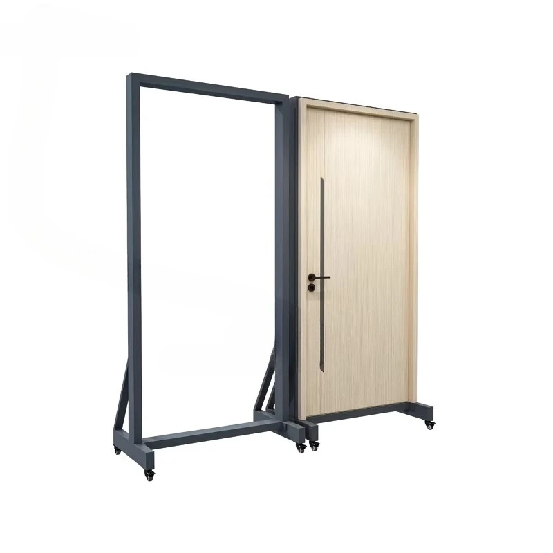 

&c Customize Logo Size Easy Move Page-Turning for Metal Wood Kitchen Cabinet Smart Door Display Rack for Showroom Windows Doors