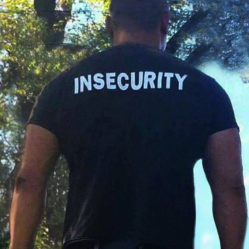 Insecurity Back Printed Women T Shirts Cotton Summer Fashion O Neck Unisex Tshirts Aesthetic T-shirt Funny Tops Dropshipping