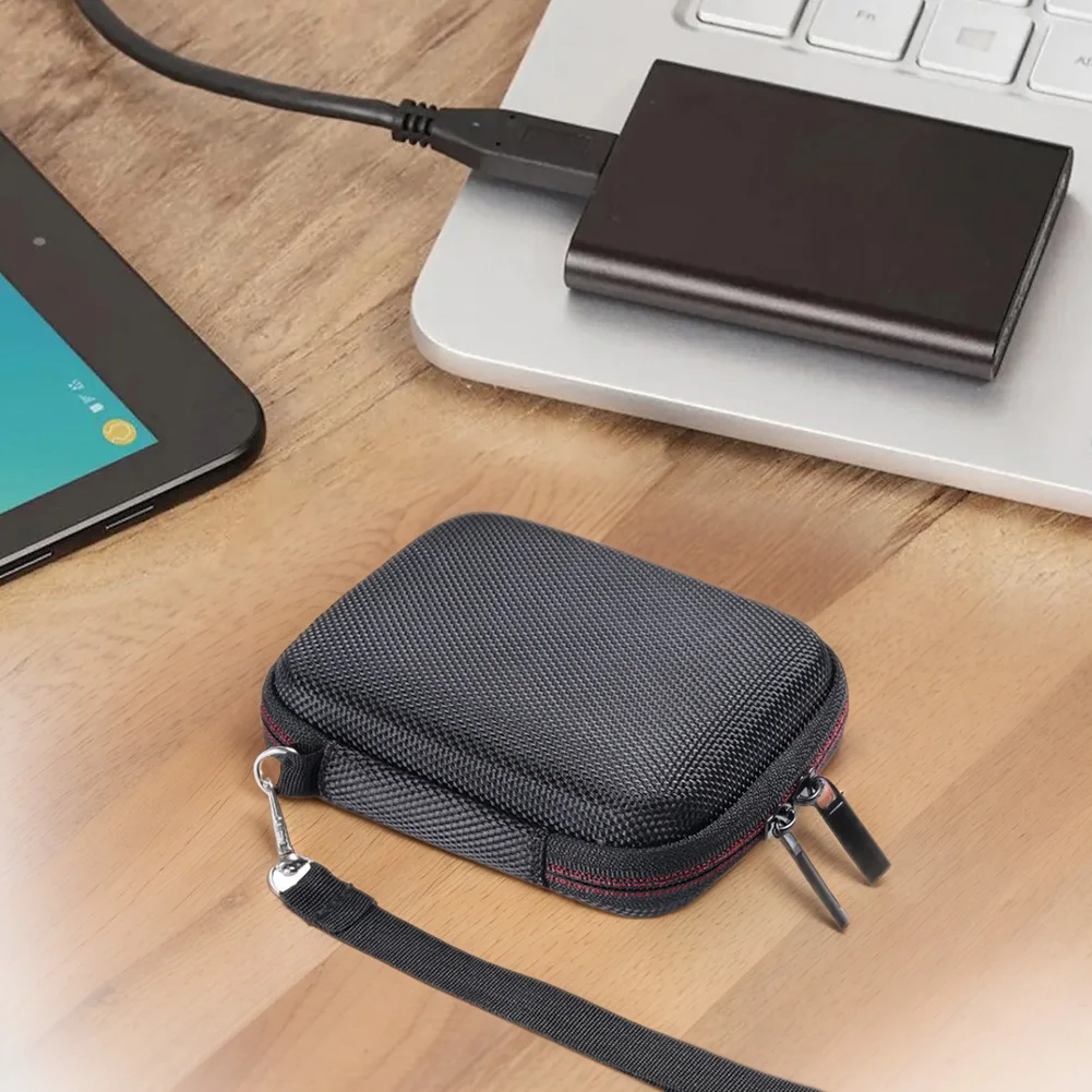 Harde draagtas met mesh tas en draagriem EVA reisopbergtas Externe harde schijftas voor Samsung T7 Shield/T9 draagbare SSD