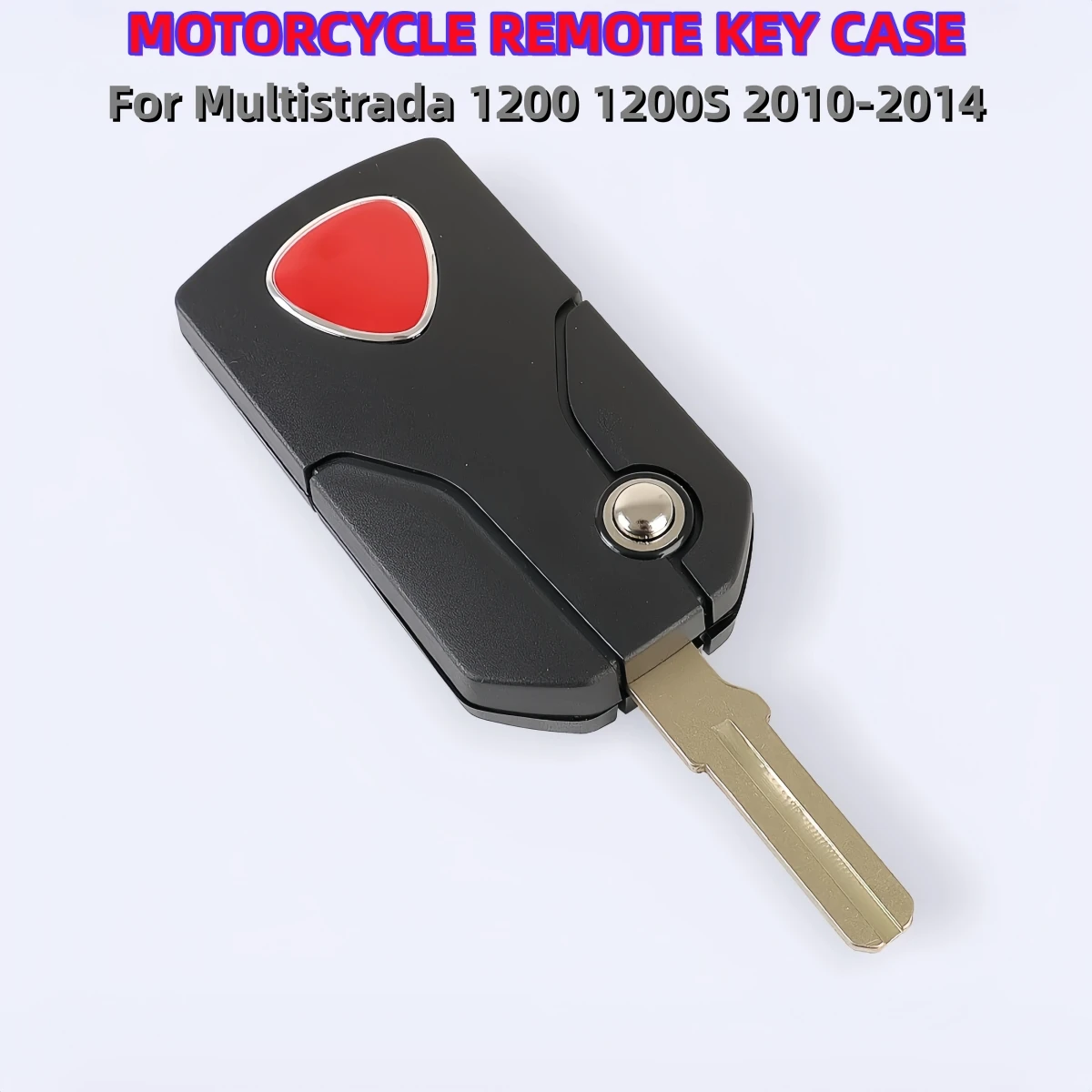 Motorcycle Remote Key Shell Accessories For Ducati Multistrada 1200 S 1200S 2010 2011 2012 2013 2014 Fold Key Case With Blade