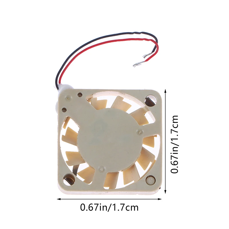 @*1703 1.7cm Micro UAV Drone Cooling Fan 5V 3.3V 2Wires Bare Wires Light Weight for Efficient Aircraft Motor Cooling