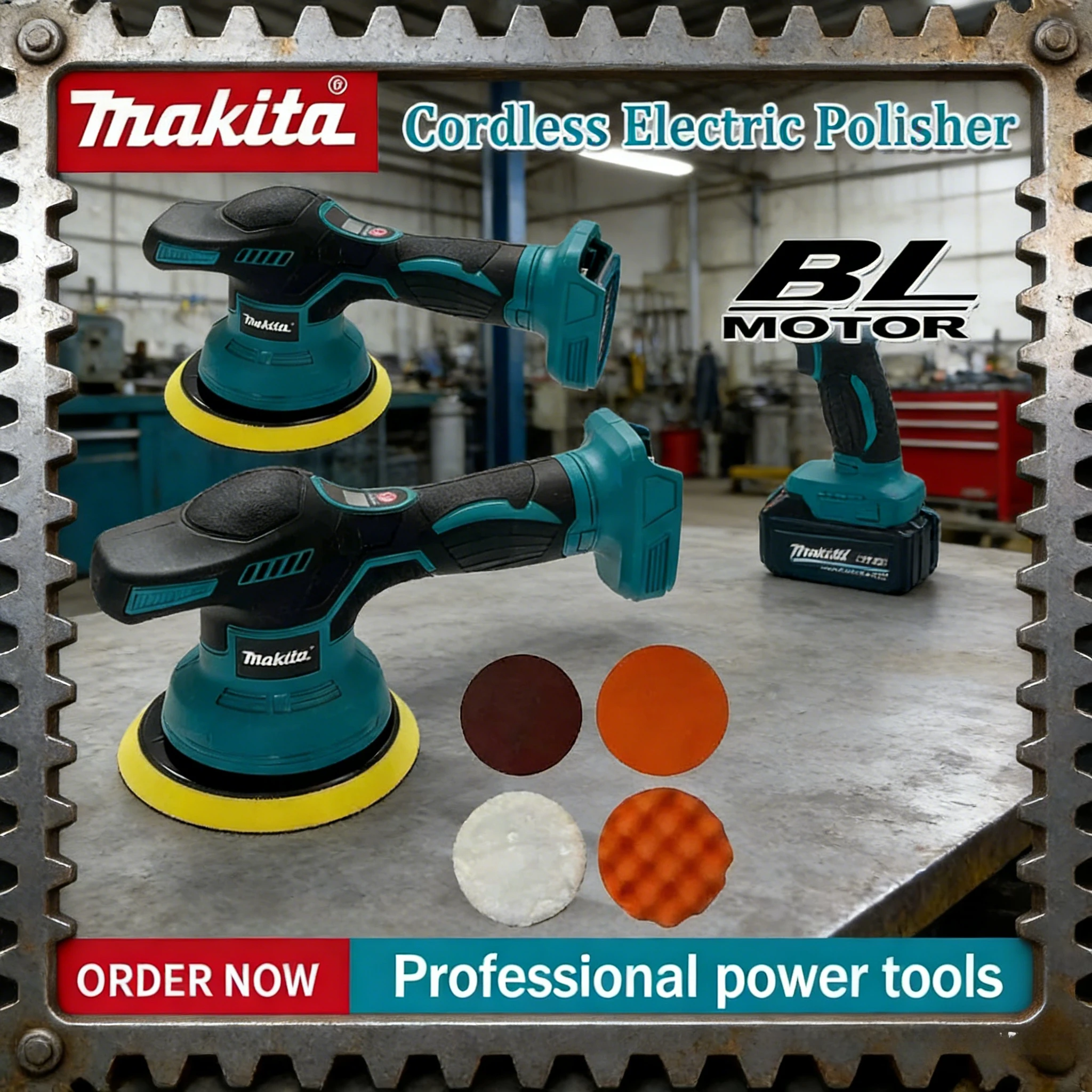 

Makita Digital Display Cordless Car Polisher 8 Gears Electric Polisher Auto Car Waxing Polishing Machine Tool For Makita Battery