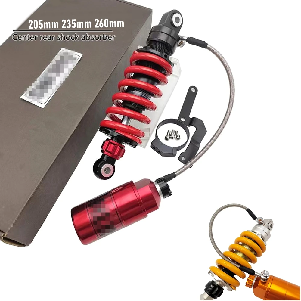 

Adjustable 205mm 235mm 260mm Motorcycle Central Rear Shock Absorber For Yamaha Kawasaki Honda MSX125 M3 M5 Z125 Pro TNT125 LC150